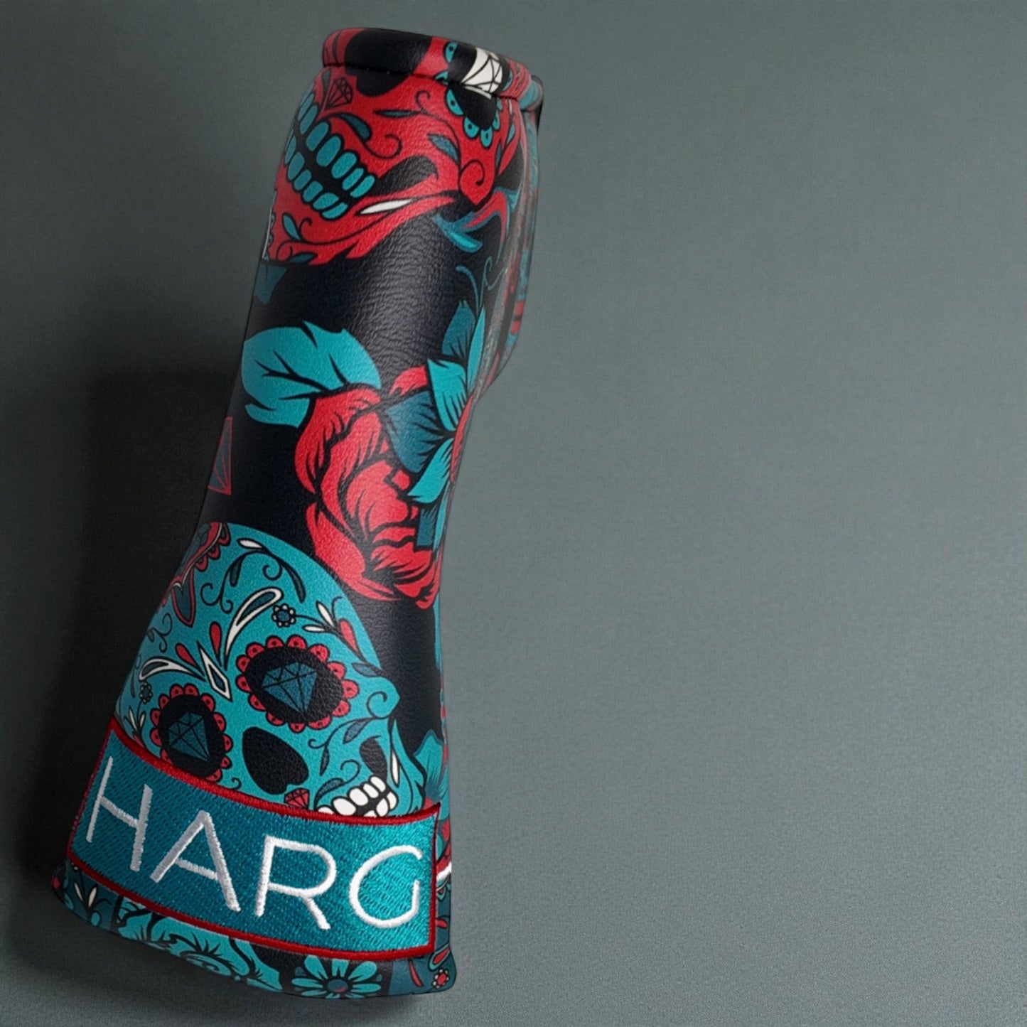 Premium Blade Putter Headcover - Blue Sugar Skulls - HARG Golf