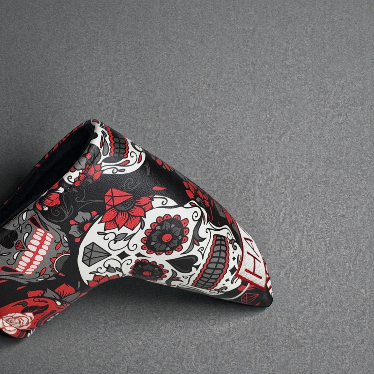 Premium Blade Putter Headcover - Red Sugar Skulls - HARG Golf