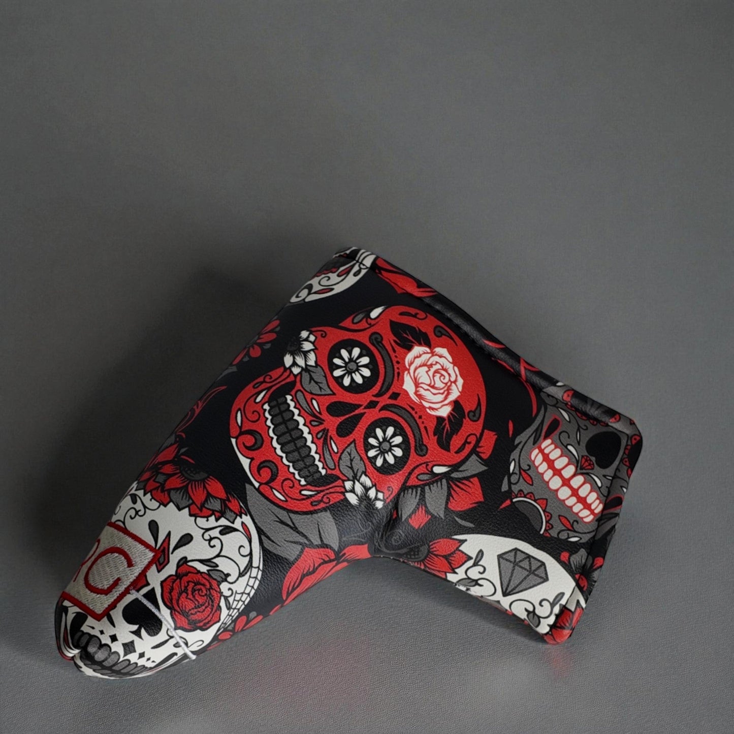 Premium Blade Putter Headcover - Red Sugar Skulls - HARG Golf