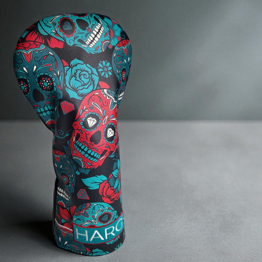 Premium Driver Headcover - Blue Sugar Skulls - HARG Golf