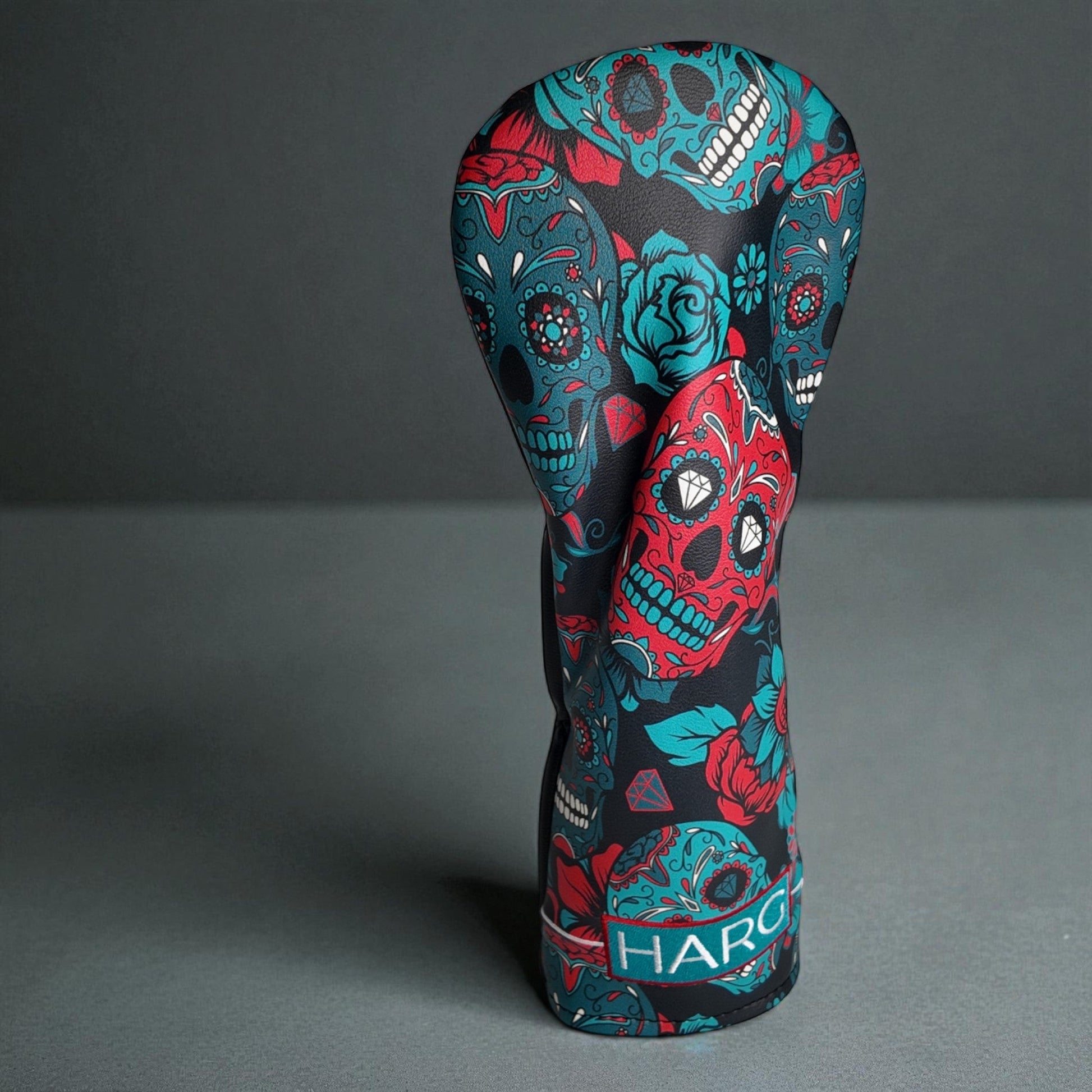 Premium Fairway Wood Headcover - Blue Sugar Skulls - HARG Golf