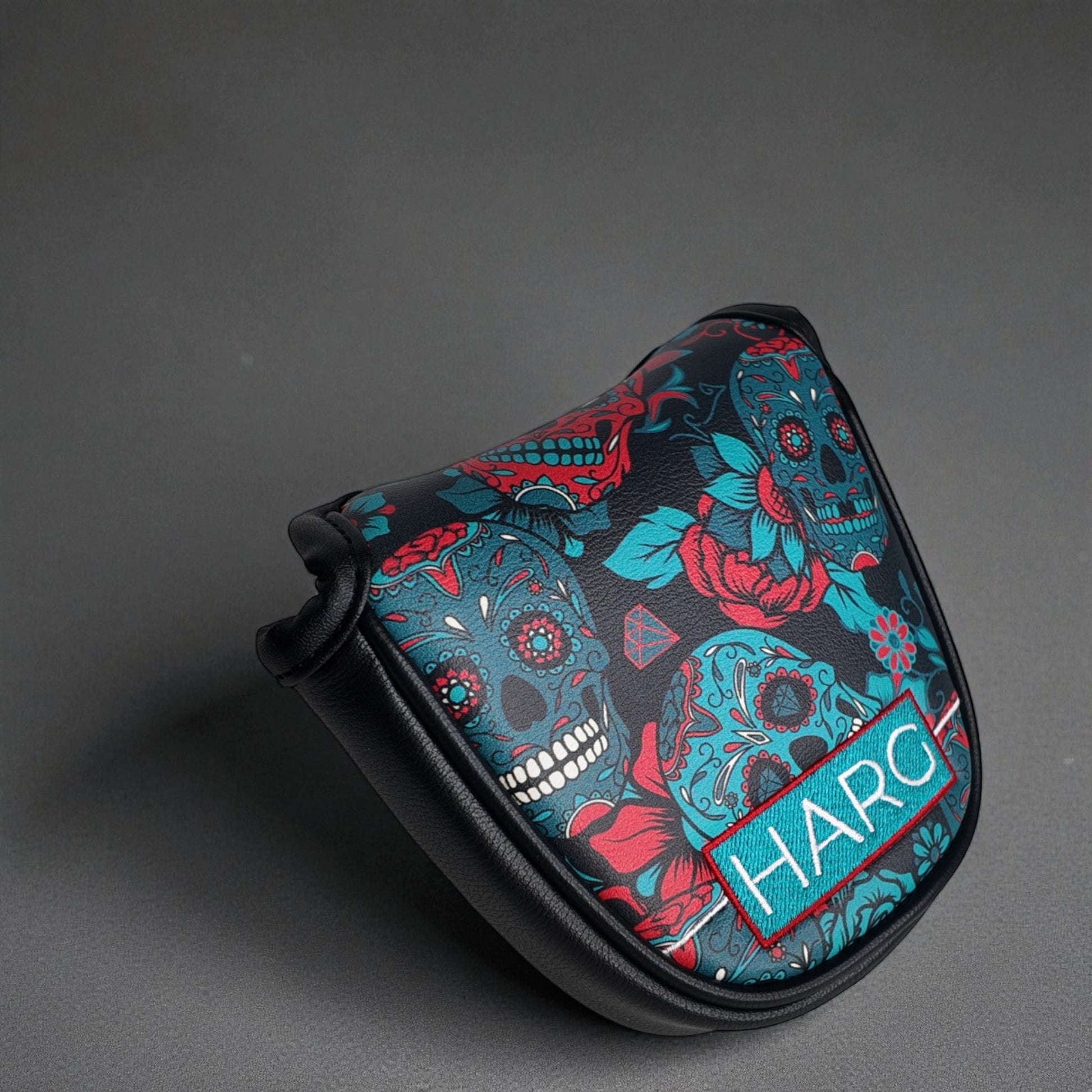 Premium Mallet Headcover - Blue Sugar Skulls - HARG Golf