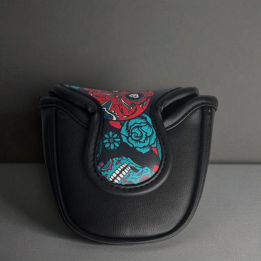 Premium Mallet Headcover - Blue Sugar Skulls - HARG Golf