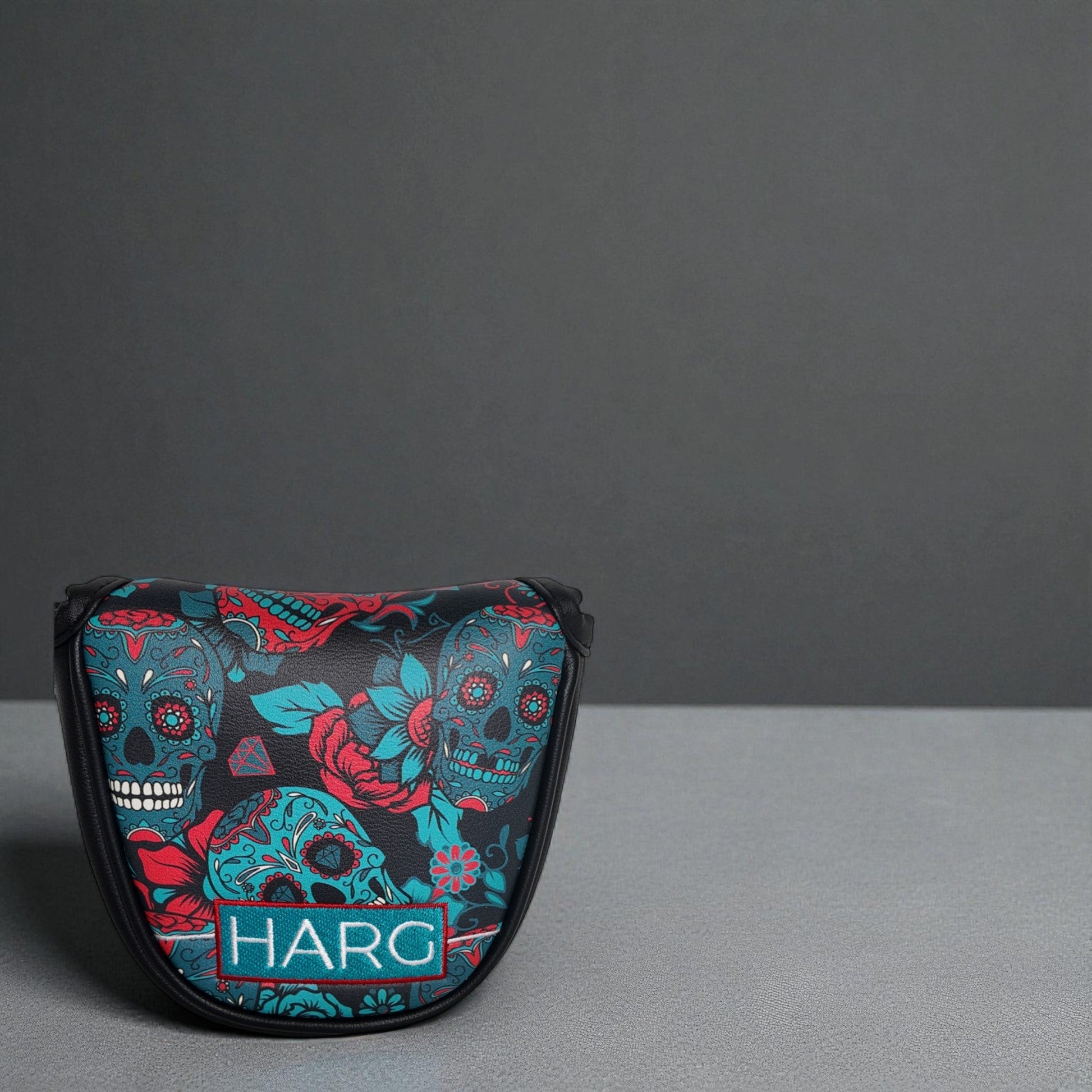Premium Mallet Headcover - Blue Sugar Skulls - HARG Golf