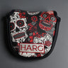 Premium Mallet Headcover - Red Sugar Skulls - HARG Golf