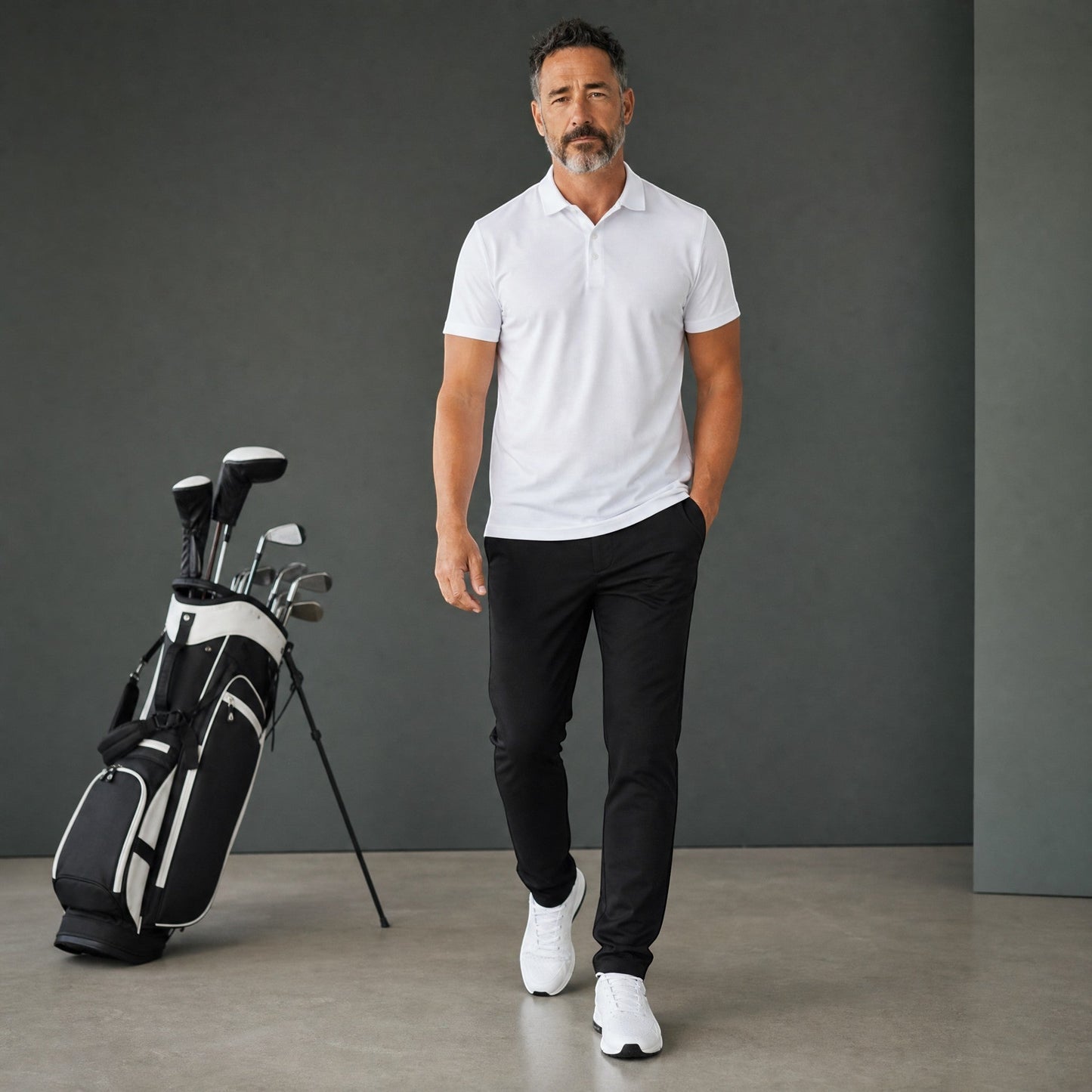 ProDrive SF Golf Trousers - Midnight Black - HARG Golf