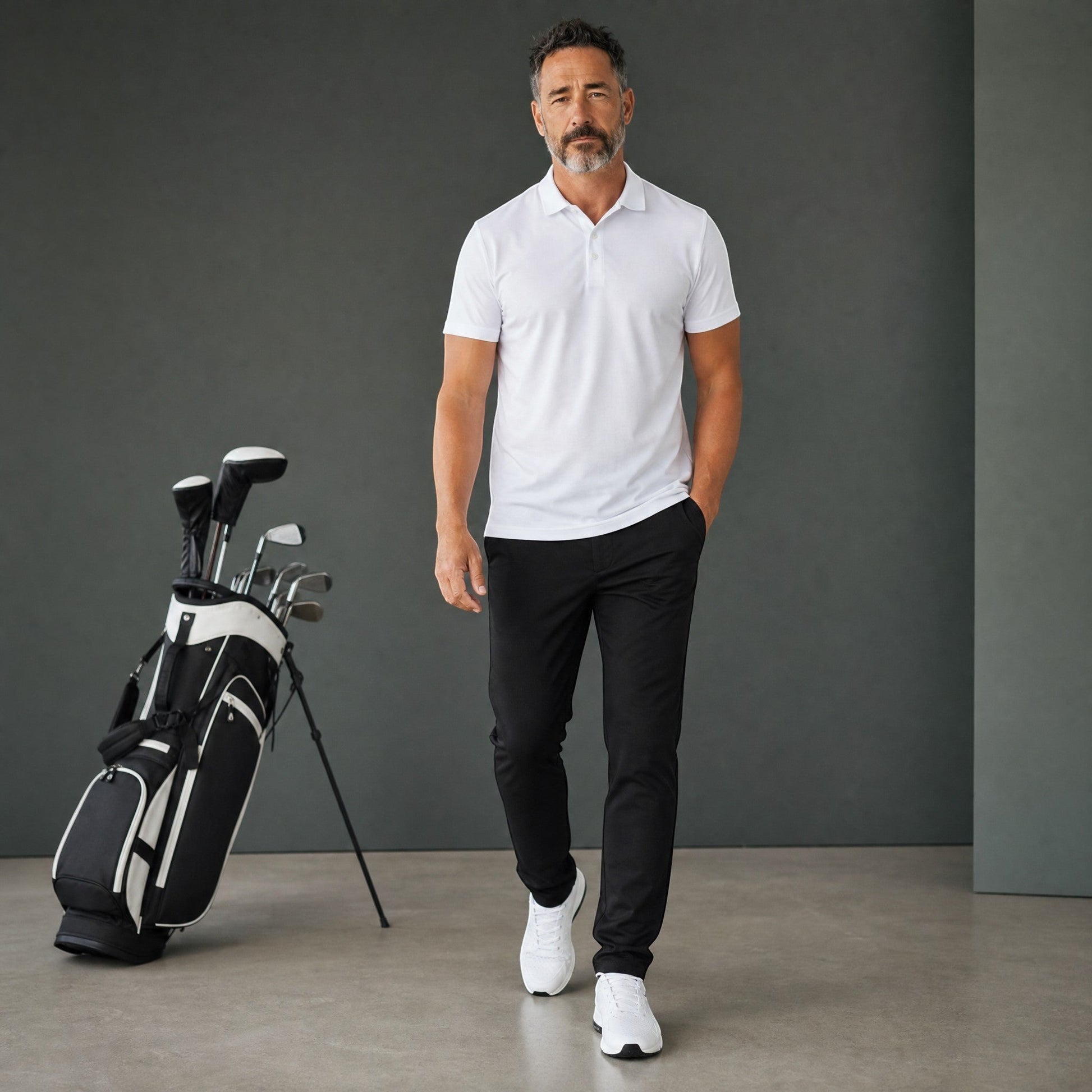 ProDrive SF Golf Trousers - Midnight Black - HARG Golf