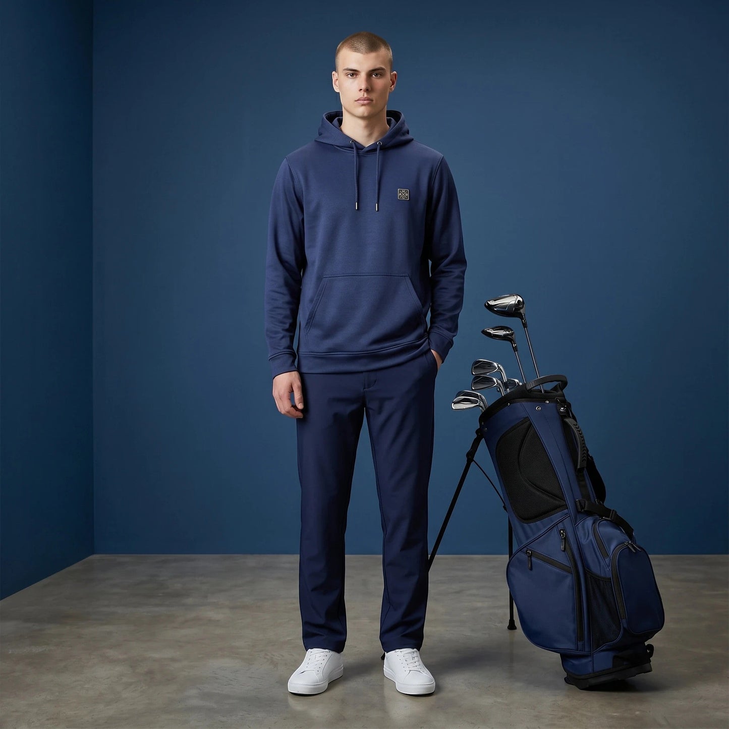 SportFit Golf Hoodie - Deep Navy - HARG Golf