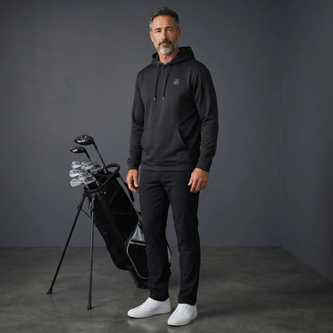 SportFit Golf Hoodie - Midnight Black - HARG Golf