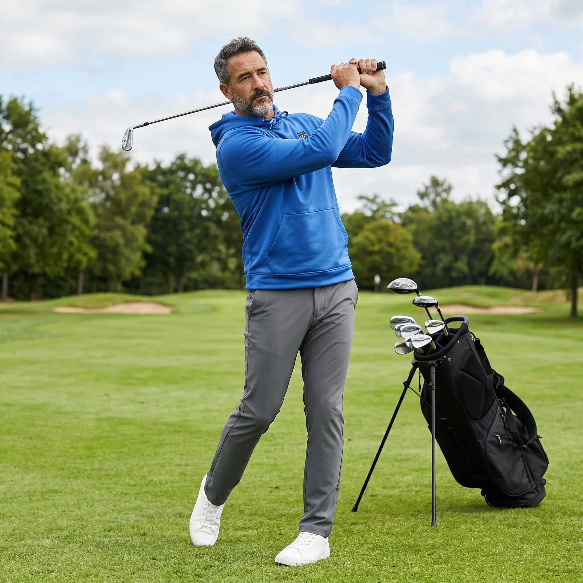 SportFit Golf Hoodie - Royal Blue - HARG Golf