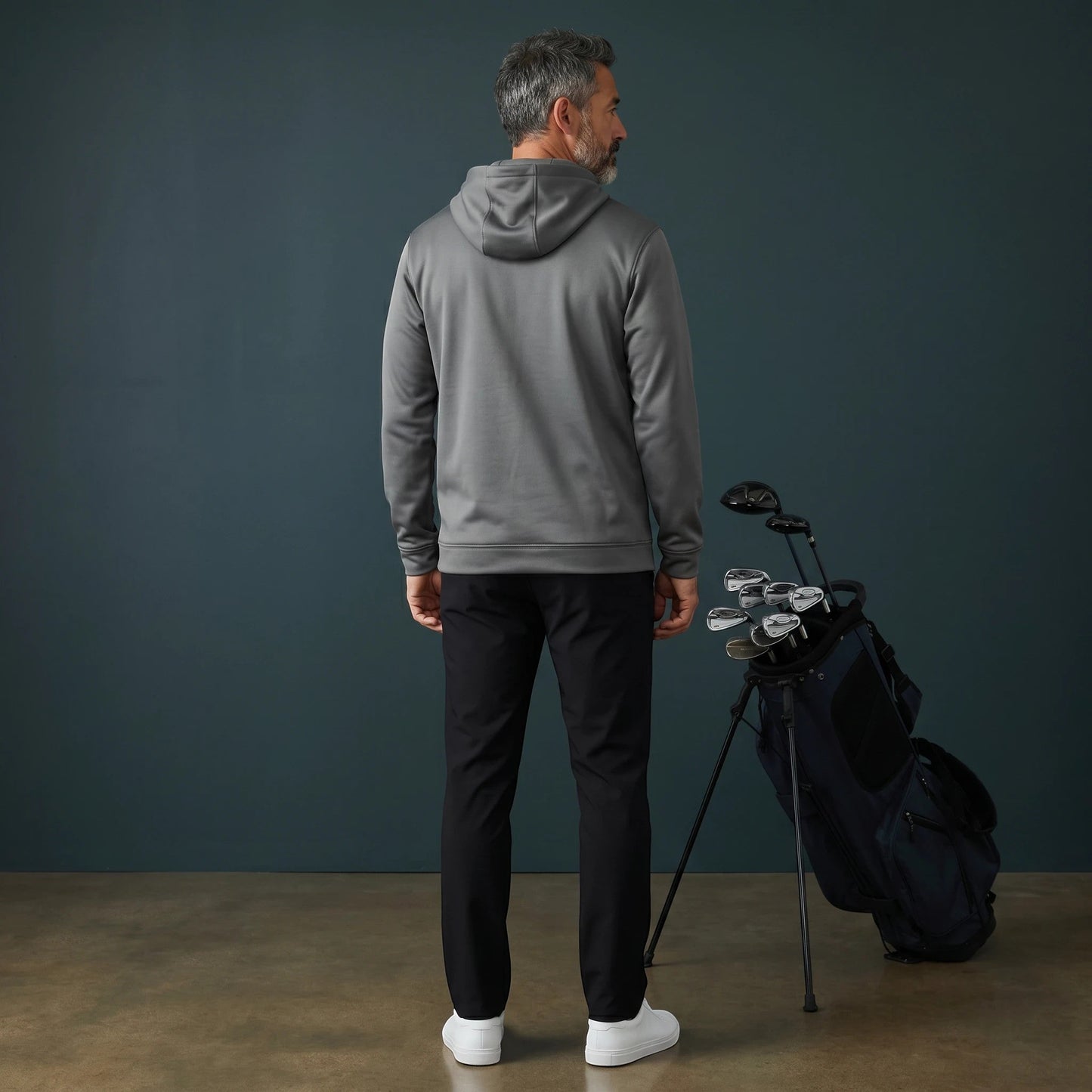SportFit Golf Hoodie - Steel Grey - HARG Golf