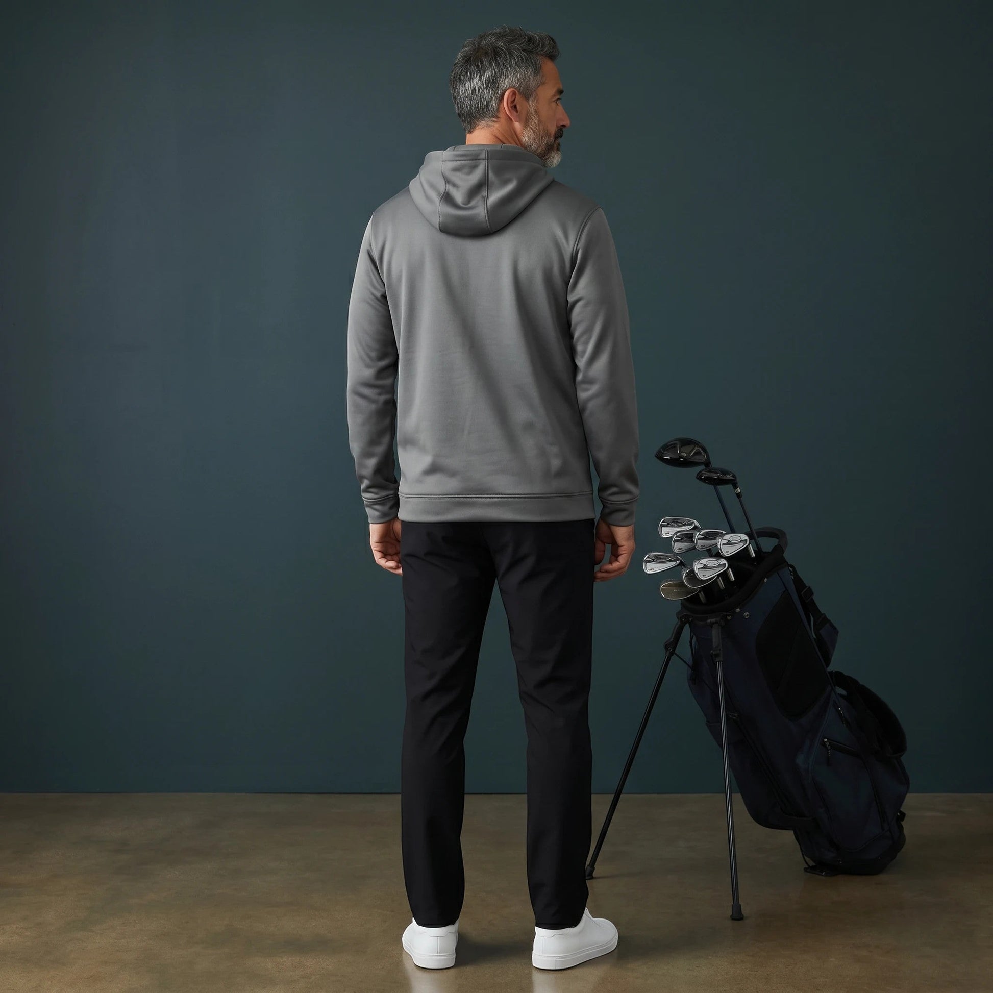 SportFit Golf Hoodie - Steel Grey - HARG Golf